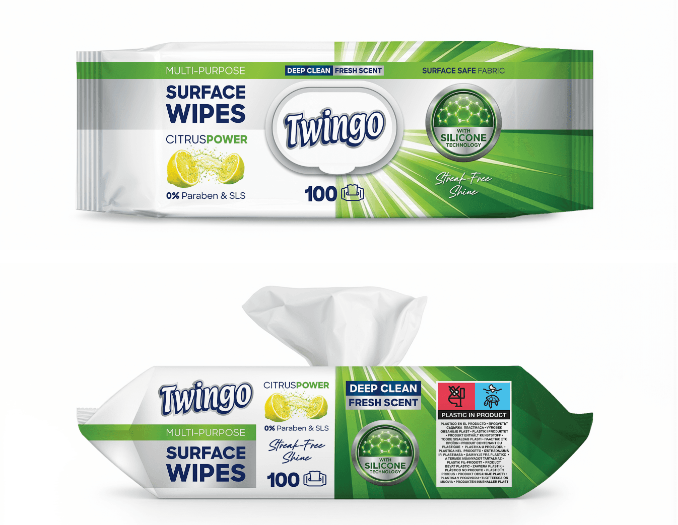 Twingo Surface Wipes (Limon)