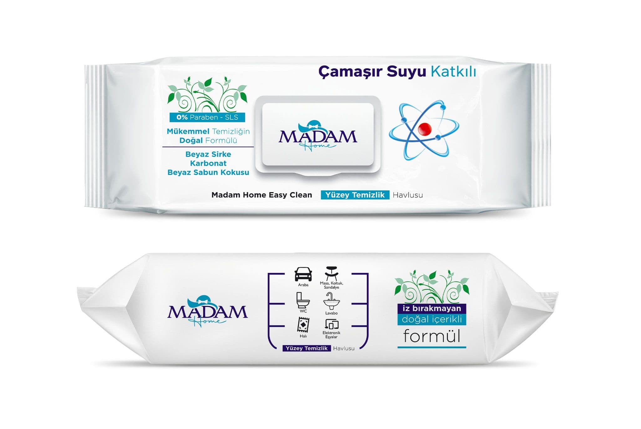 Madam Beyaz Sirke & Karbonat & Beyaz Sabun (Çamaşır Suyu Katkılı)