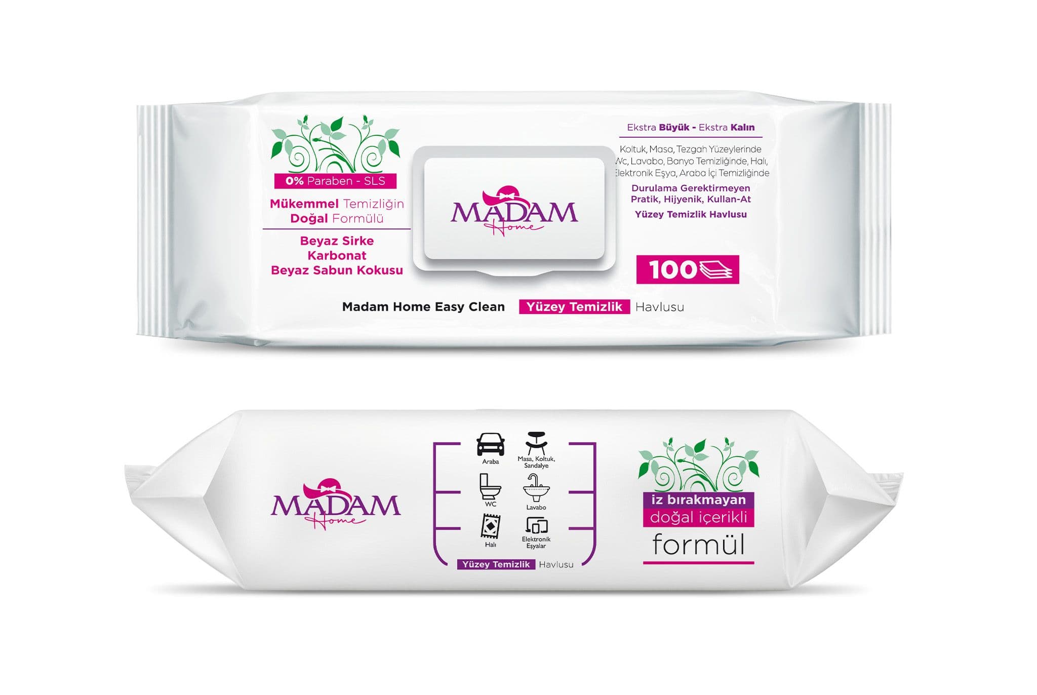 Madam Beyaz Sirke & Karbonat & Beyaz Sabun (Ekstra Büyük)
