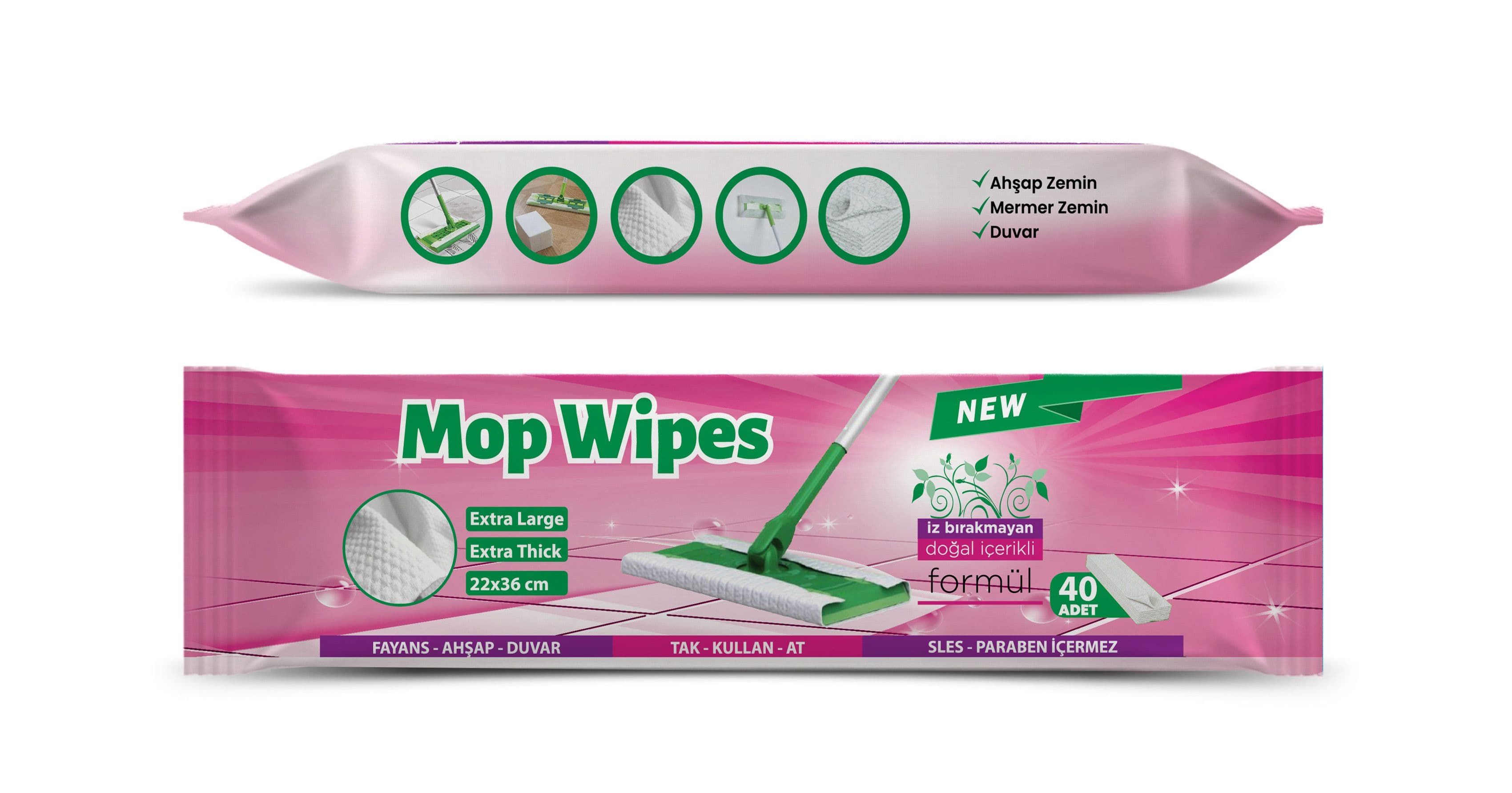 Madam Mop Wipes (Mop Uyumlu Yüzey Temizleyici)